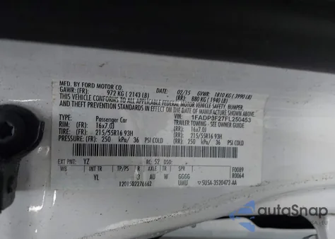 2015 Ford Focus Se from USA, damaged, VIN 1FADP3F27FL250453